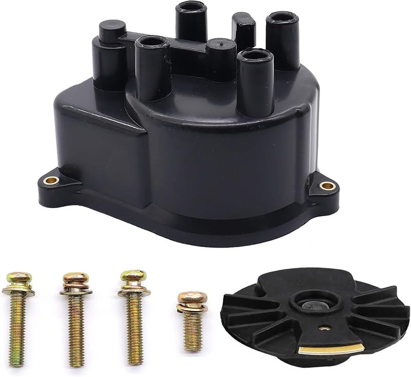 OXCANO 30102-P54-006 30103-P08-003 Ignition Distributor Cap and Rotor Kit Set Compatible with Honda Accord 1998-2002 CR-V 1997-2001 Civic 1992-2000 Civic del Sol 1994-1997, Acura Integra 1992-2001 - Image 1